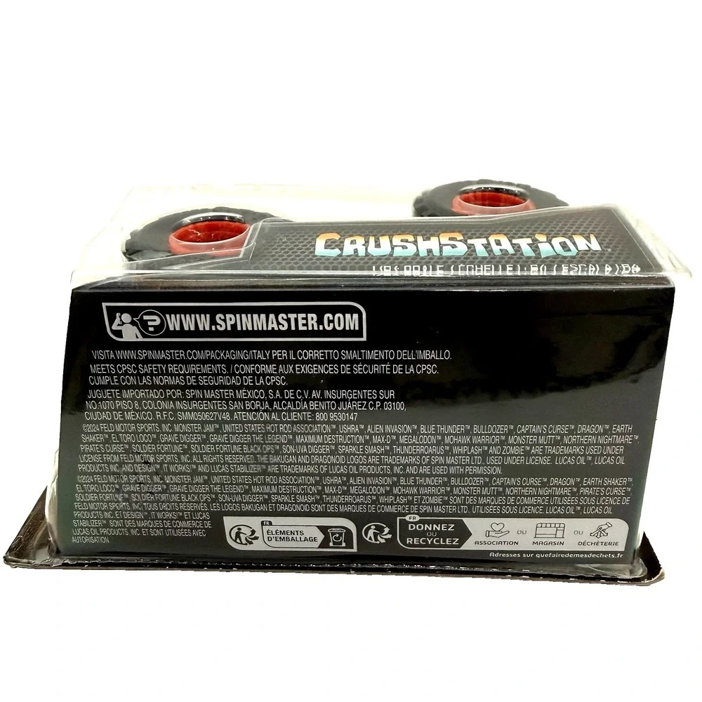 New Spin Master Monster Jam Crushstation Truck 1:64 Lobster Metal Die Cast Toy